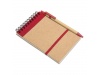 Caderno de bolso com 70 pginas de papel liso reciclado + Esferogrfica SONORA