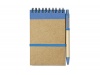 Caderno de bolso com 70 pginas de papel liso reciclado + Esferogrfica SONORA