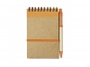 Caderno de bolso com 70 pginas de papel liso reciclado + Esferogrfica SONORA