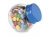 Chocolates 30 gramas em pote de vidro.
