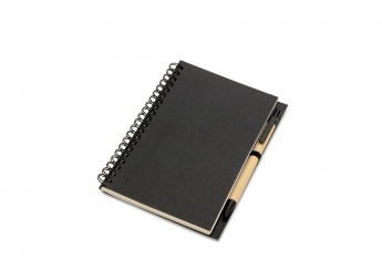 Caderno reciclado 70 pginas de papel reciclado + esferogrfica BLOQUERO