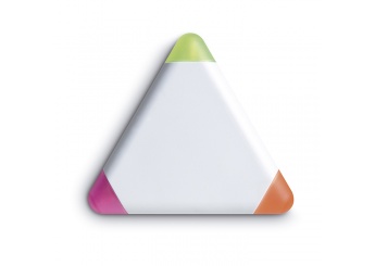 Marcador triangular com 3 cores
