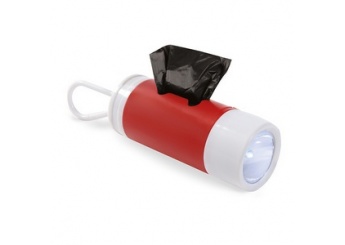 Lanterna LED com saco de resduos