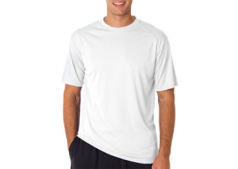 T-SHIRT PERFORMANCE SUPER FIT BRANCA 135-140gr/m2