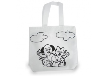Bolsa Chiqui Animais + 5 Lpis de Cera