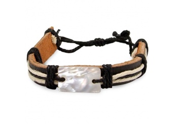 Pulseira Ajustvel Pele / Madreprola