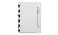 Caderno de espiral com 80 pginas brancas + esferogrfica