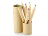 Conjunto de 6 lpis de cor em tubo