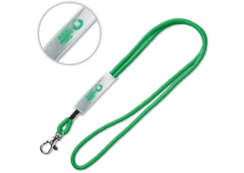 Lanyard redondo com slider de PVC
