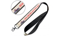 Lanyard de polister com sobreposio de cetim sublimada