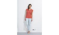 T-SHIRT DE GOLA REDONDA CORES PARA SENHORA MELBA