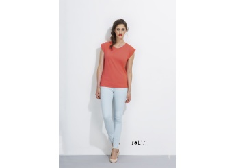 T-SHIRT DE GOLA REDONDA CORES PARA SENHORA MELBA