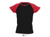 T-SHIRT BICOLOR COM MANGAS RAGL PARA SENHORA MILKY