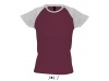 T-SHIRT BICOLOR COM MANGAS RAGL PARA SENHORA MILKY