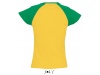T-SHIRT BICOLOR COM MANGAS RAGL PARA SENHORA MILKY