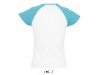 T-SHIRT BICOLOR COM MANGAS RAGL PARA SENHORA MILKY