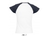 T-SHIRT BICOLOR COM MANGAS RAGL PARA SENHORA MILKY