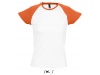 T-SHIRT BICOLOR COM MANGAS RAGL PARA SENHORA MILKY