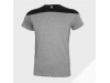 T-shirt unisexo bicolor manga curta