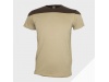 T-shirt unisexo bicolor manga curta