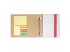 Bloco de notas reciclado com notas adesivas + Caneta QUINCY