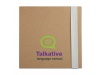 Bloco de notas reciclado com notas adesivas + Caneta QUINCY