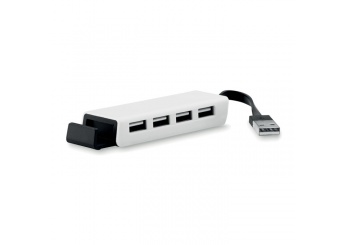 HUB USB 4 Portas + Suporte Telemvel