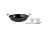 Wok com 2 taas + 2 pares de pauzinhos