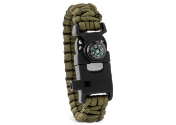 Pulseira com kit de sobrevivncia SURVIVAL  
