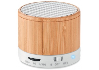 Coluna Bluetooth 4.2 ROUND BAMBOO