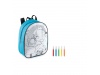 Mochila + 5 canetas coloridas