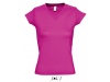 T-SHIRT COM GOLA EM V PARA SENHORA CORES MOON
