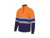 SWEATSHIRT 1/4 FECHO BICOLOR ALTA VISIBILIDADE