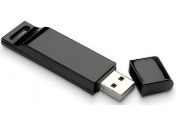 Memria USB plana com acabamento de plstico (1, 2, 4, 8, 16, 32GB)