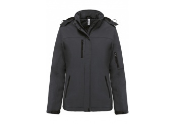 Parka Softshell acolchoada de senhora com capuz