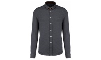 Camisa em jacquard de manga comprida Kariban
