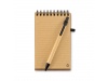 Bloco de capa de cortia A6 e caneta SONORACORK