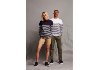 T-shirt Breton de manga comprida