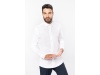 Camisa de homem em popeline de manga comprida Branca
