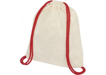 Mochila com cordes coloridos em algodo 100 g/m Oregon