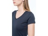 T-shirt de senhora com decote V de manga curta Supima