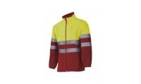CASACO POLAR BICOLOR COM FAIXAS REFLETORAS 280GR/M2 4XL 5XL