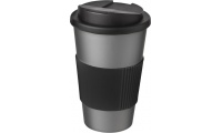 Copo Americano 350ml com pega e tampa  prova de derramamento