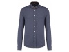 Camisa em jacquard de manga comprida Kariban