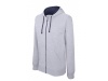 Casaco sweatshirt com capuz em contraste