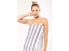 Fouta s riscas com franjas