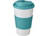 Copo Americano 350ml com pega e tampa  prova de derramamento