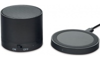 Coluna Bluetooth 4.1 com carregamento wireless ROUND LESS
