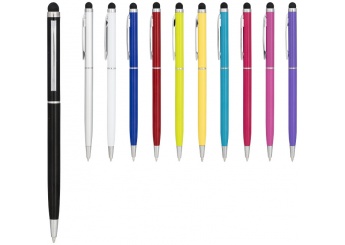 Esferogrfica de alumnio com stylus Joyce