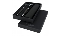 Conjunto de caneta e rollerball com estojo Carbon